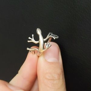 Lizard Sterling Silver Ring size 9